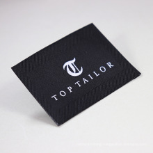 Custom wholesale iron on tagless neck brand fashion private woven garment clothing label